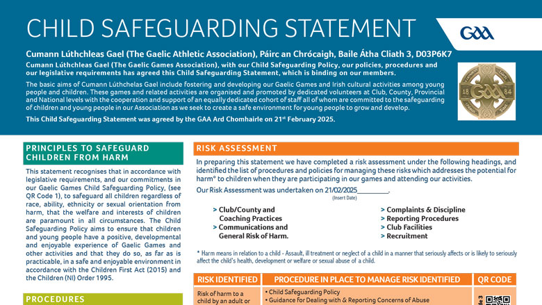 Child Safeguarding Statement